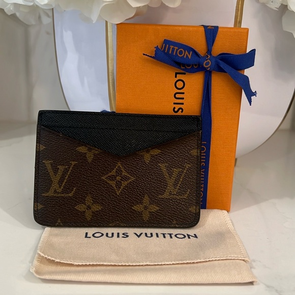 LOUIS VUITTON NEO PORTE CARTES in Monogram Macassar CARD HOLDER WALLET - Picture 1 of 14